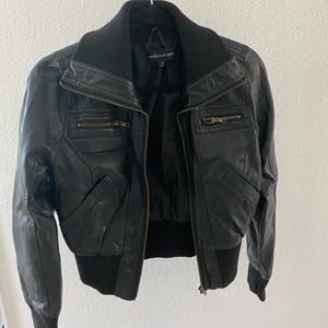 Faux leather jacket